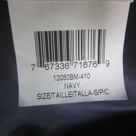 BCBG Womens Size S Navy Blue Leather Coat Draped Layered Waterfall Front Jacket - Picture 13 of 16